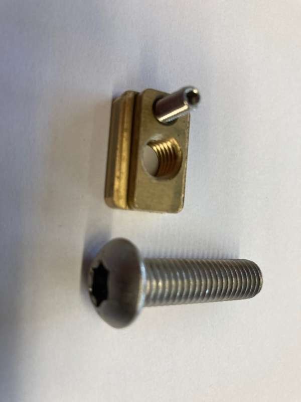 T-Nut-Screw-Sets-2 ENSIS T-Nut-Locking Screw Set<br><small>4 Brass T-Nuts/ 4 M8 x30 Inox</small>
