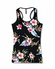 Luau Black Tank Top Women