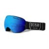 Cervino matte black framewith revo lens blue