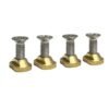 Indiana Foil 4 pcs Baseplate Screws 25 mm + Nuts