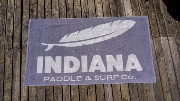 Indiana 5683SM 1 Indiana Logo Towel 90x170 cm black/grey